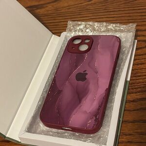 Apple iPhone 15 Phone Case - Marble Purple
